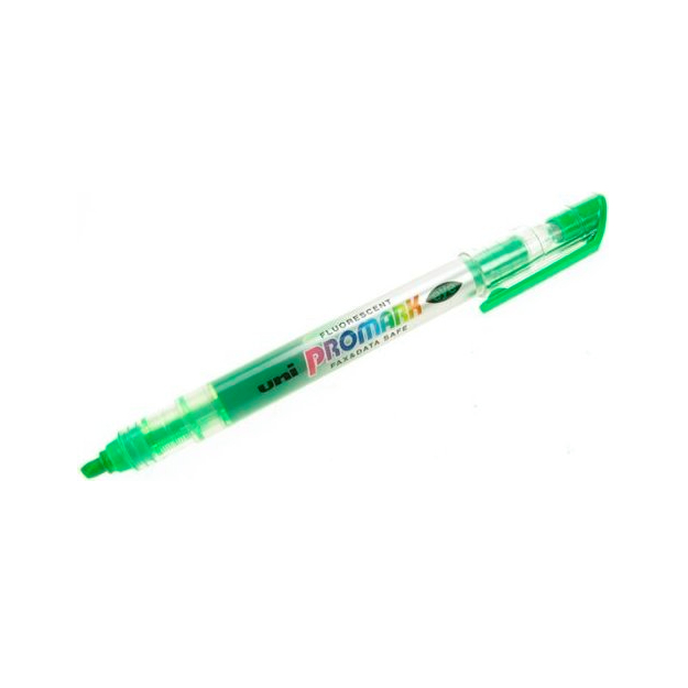 Marker yozish uchun Uni PROMARK eye(1.5-4mm/yellow) yashil 6dona
