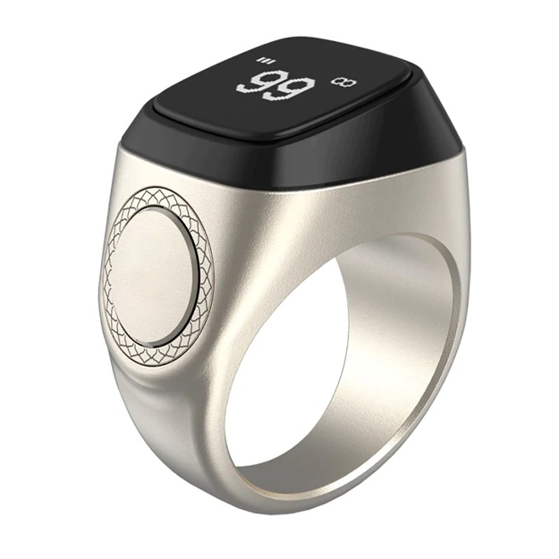 Zikr Ring elektron tasbeh idishda Kulrang 18