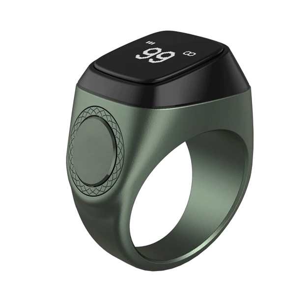 Zikr Ring elektron tasbeh idishda Yashil 18