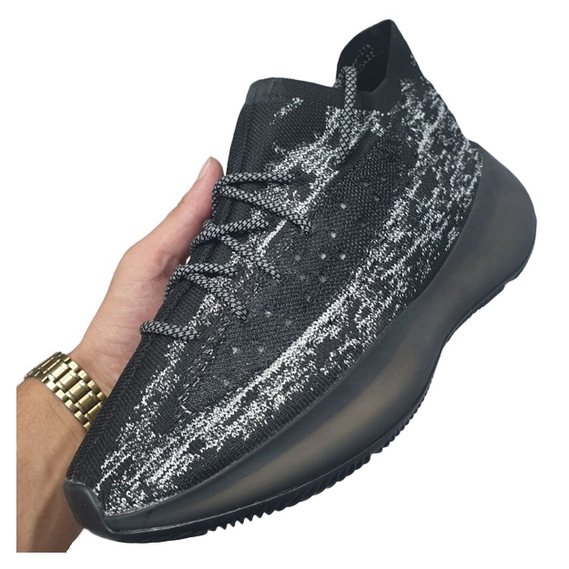 Кроссовка для мужчин от Adidas Yeezy 370 фосфорный АРТ-78877 45 черный/серый