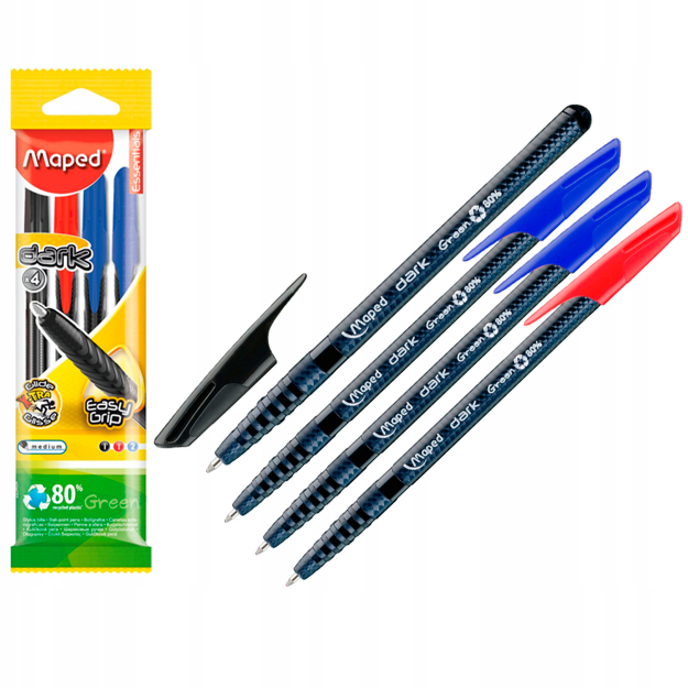 Fetroviy Ruchka Maped(1 qora 1 qizil 2 ko‘k)