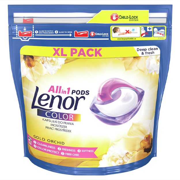Yuvish kapsulalari Lenor Gold Orchid 44 dona