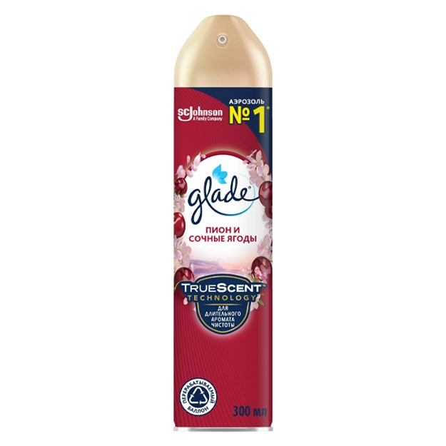 Glade havo spreyi Peony va suvli rezavorlar 300ml Rossiya