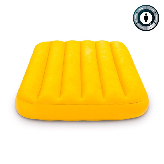 Puflanadigan matras Intex 66803 88x157x18sm sariq