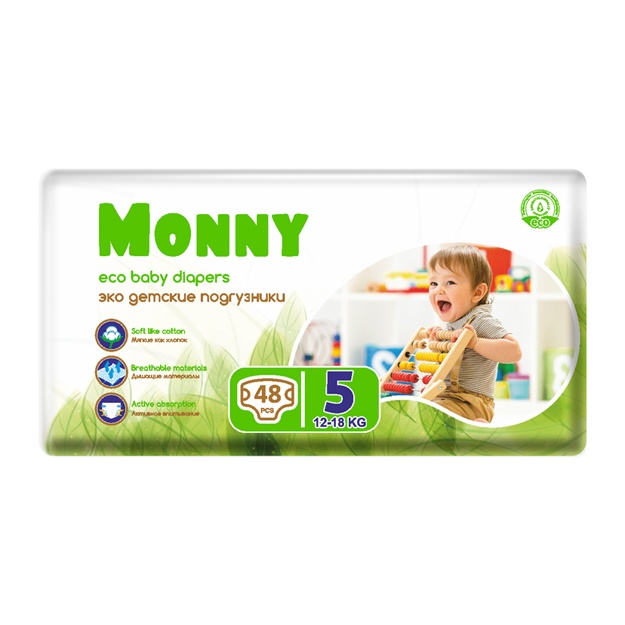 Детские подгузники Monny 5 48 шт