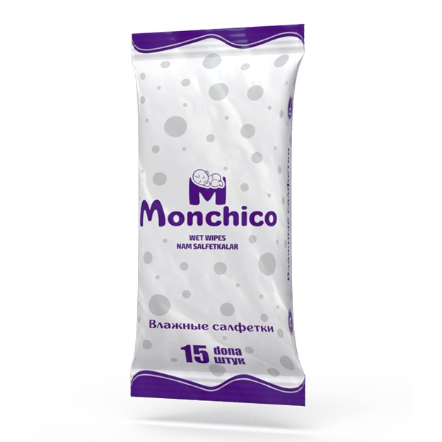 Влажные салфетки Monchico 15 шт