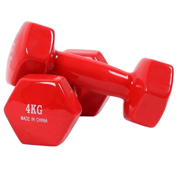 Гантели  для фитнеса PowerGym красный 4 кг