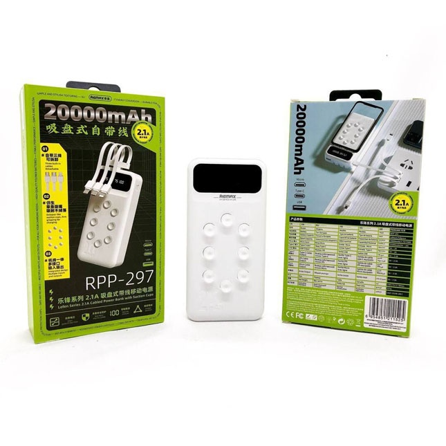 Tashqi batareya Remax RPP297 20000mAh