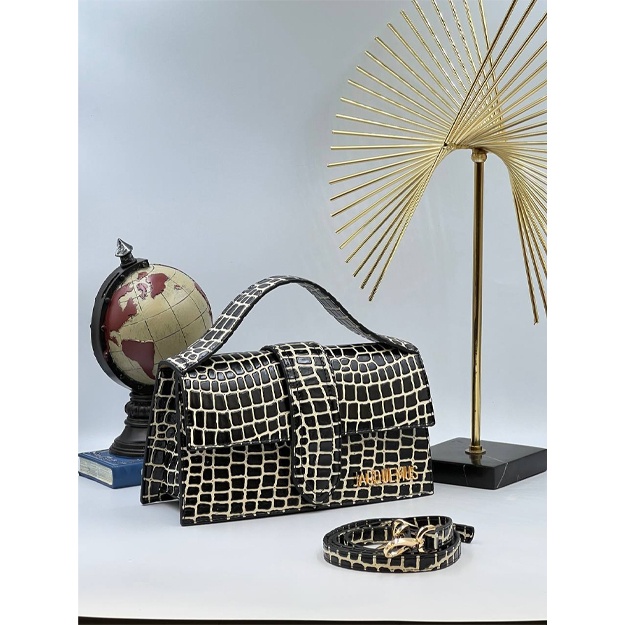 Jacquemus Le Chiquito grand sumkasi ART-01 qora-oq