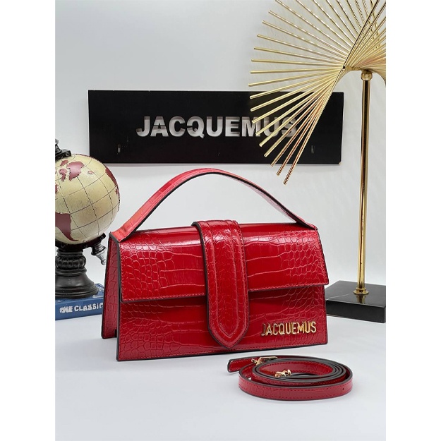 Jacquemus Le Chiquito grand sumkasi ART-01 qizil