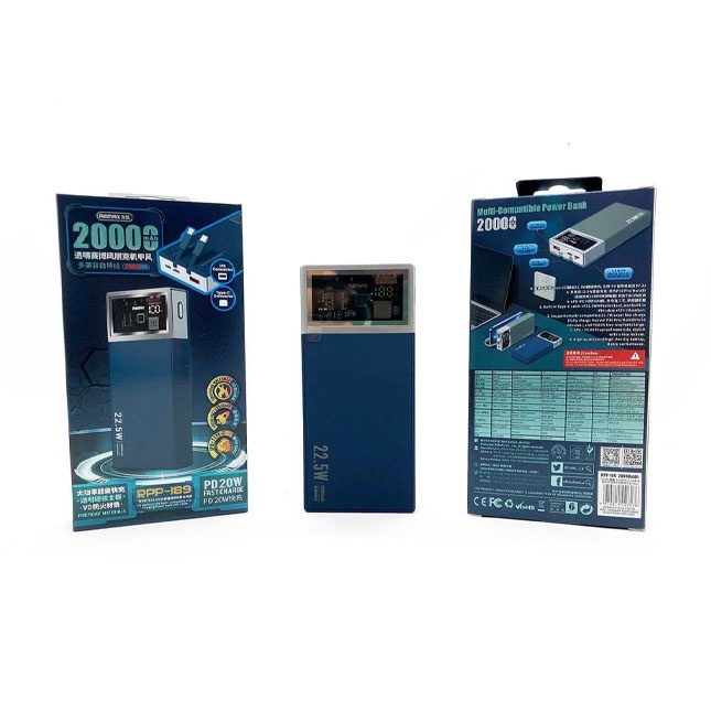 Tashqi batareya Remax RPP189 20000mAh