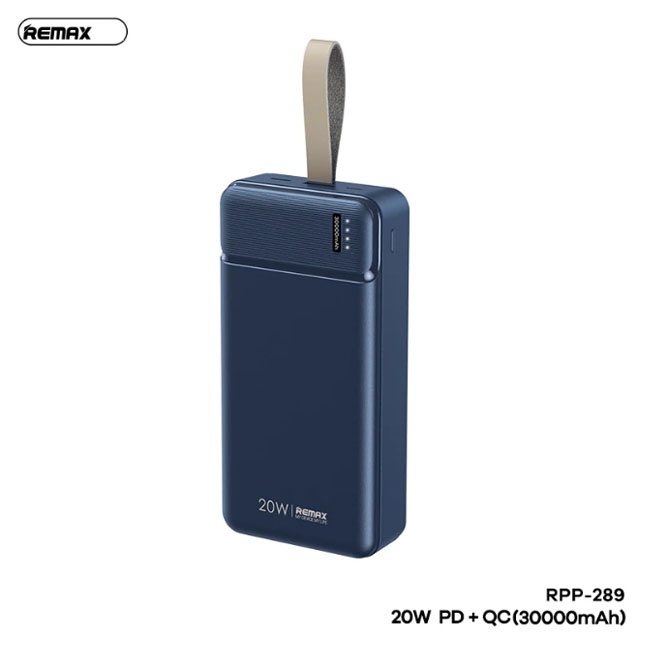 Tashqi batareya Remax RPP289 30000mah Ko‘k rang
