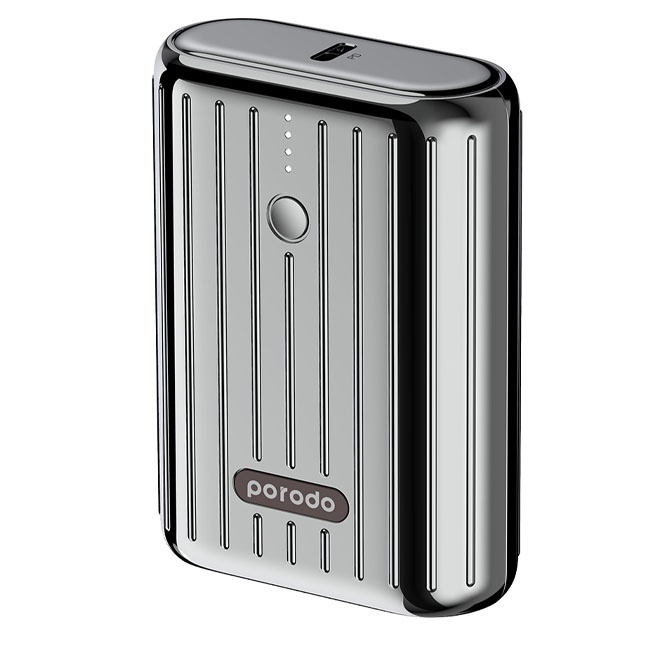 Porodo tashqi batareyasi 10000mAh Kulrang