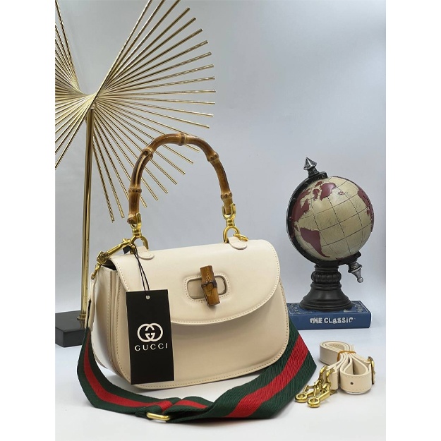 Gucci Bamboo 1947 Small sumka ART-01 sarg‘ish rang