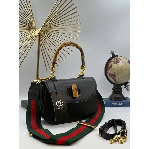 Gucci Bamboo 1947 Small sumka ART-01 Qora