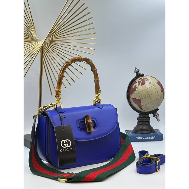 Gucci Bamboo 1947 Small sumka ART-01 Ko‘k