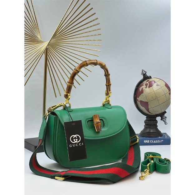 Gucci Bamboo 1947 Small sumka ART-01 Yashil