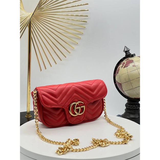 Gucci Marmont Mini Bag sumkasi ART-01 qizil