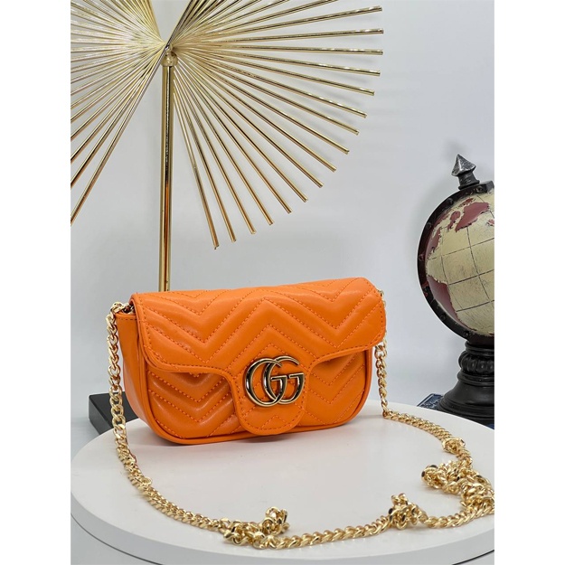 Gucci Marmont Mini Bag sumkasi ART-01 olov rang