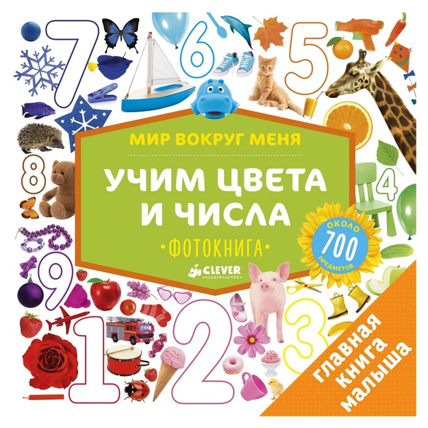 Мир вокруг меня. Учим цвета и числа. Фотокнига