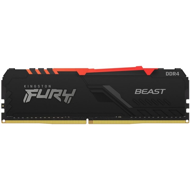 Оперативная память Kingston Fury Beast RGB 16 GB DDR4 3200 МГц (KF432C16BBA/16)
