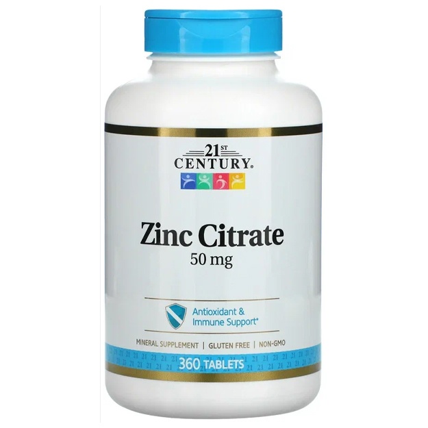 пищевая добавка 21st ZINC Citrate 50 mg 360 tabs