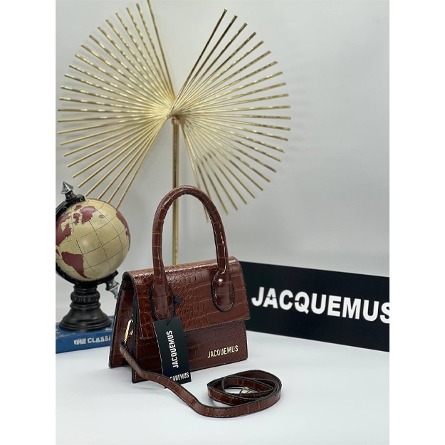 Jacquemus Le Chiquito grand sumkasi ART-02 shokolad rangi