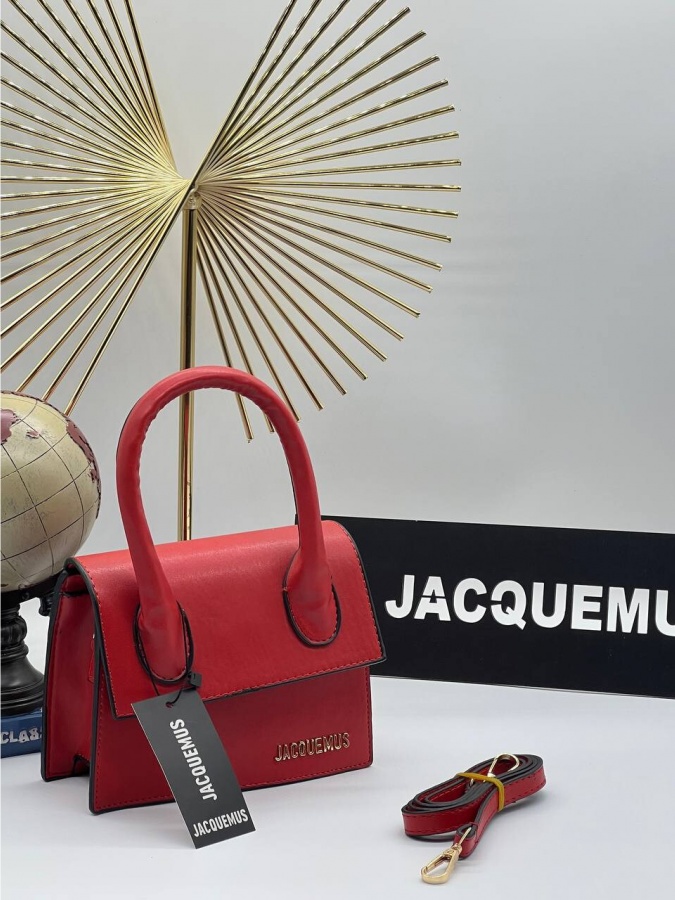 Jacquemus Le Chiquito grand sumkasi ART-03 qizil