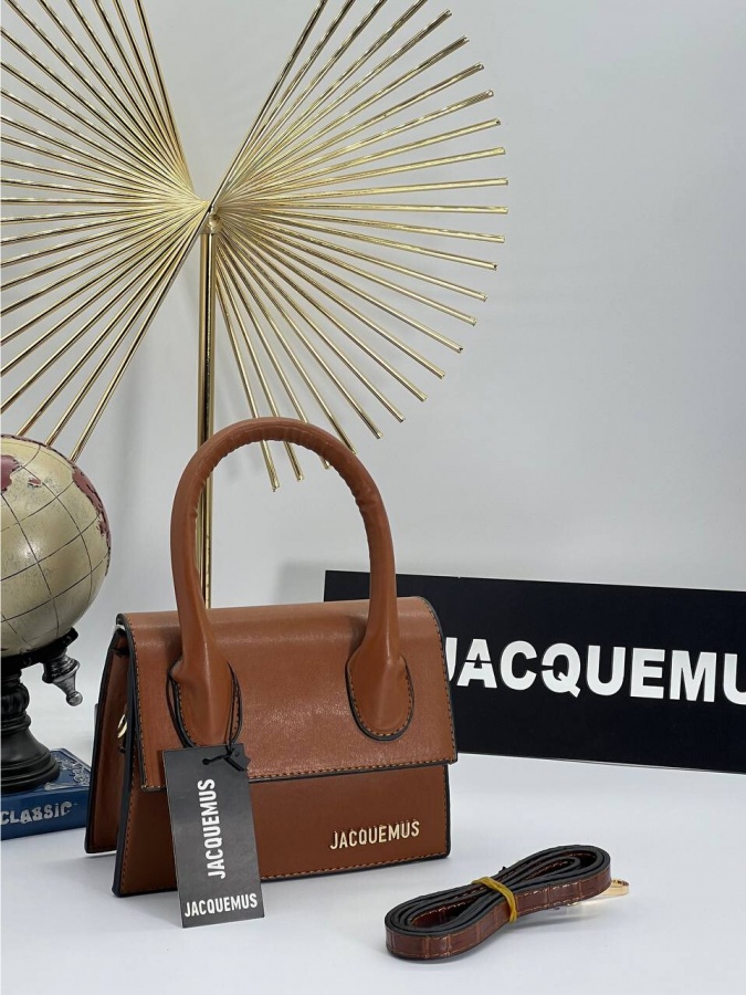 Jacquemus Le Chiquito grand sumkasi ART-03 shokolad rangi