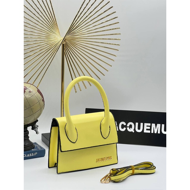 Jacquemus Le Chiquito grand sumkasi ART-03 Yarko-jyoltiy