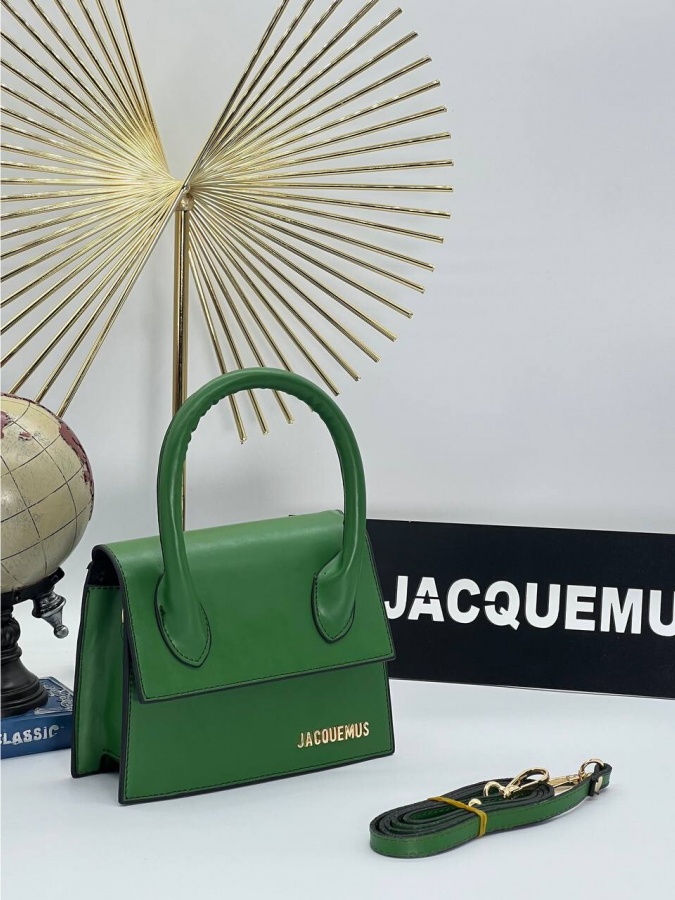 Jacquemus Le Chiquito grand sumkasi ART-03 Yashil