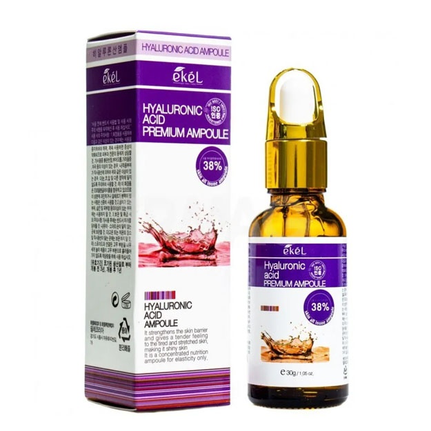 Ampulnaya sivorotka dlya litsa s gialuronovoy kislotoy Ekel Premium Ampoule Hyaluronic Acid