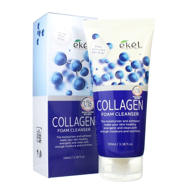 Penka dlya umivaniya s Kollagenom Antivozrastnaya Ekel Foam Cleanser Collagen, 100 ml