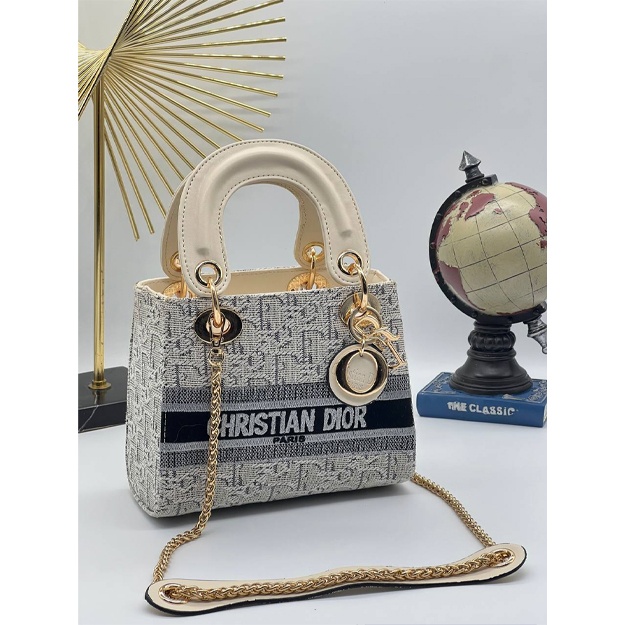 Сумка Cristian Dior Lady Small АРТ-01 Молочный цвет