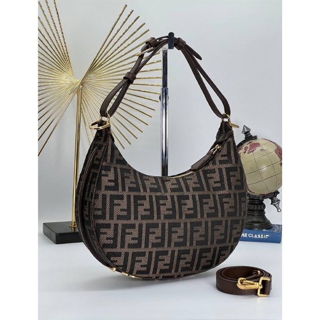 Sumka-xobo Fendi Graphy ART-01 naqshli qora