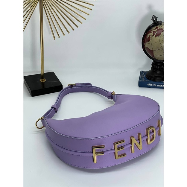 Сумка-хобо Fendi Graphy АРТ-01 фиолетовый