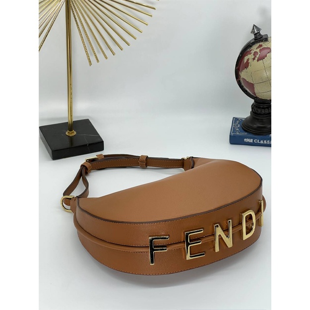 Сумка-хобо Fendi Graphy АРТ-01 коричневый