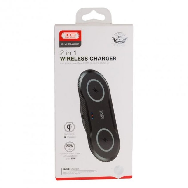 Simsiz zaryadlovchi XO WX025 20W 2 in 1