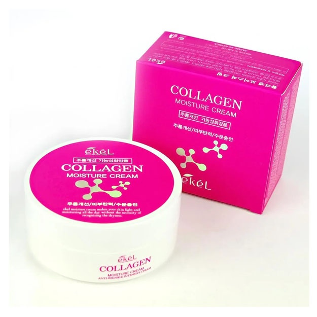Krem dlya litsa dlya vosstanovleniya elastichnosti i uprugosti s Kollagenom Ekel Moisture Cream Collagen 100 ml