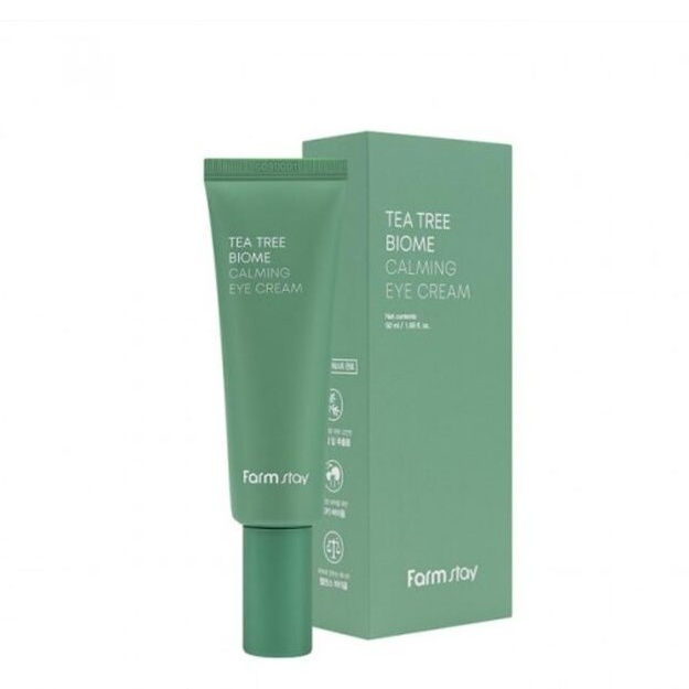 Tinchlantiruvchi ko‘z kremi FarmStay Tea Tree Biome Calming Eye Cream 50 ml