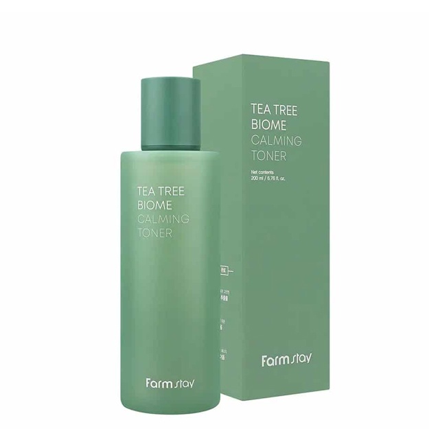 Yashil choyni tinchlantiruvchi toner Farmstay Tea Tree Biome Calming Toner 200 ml