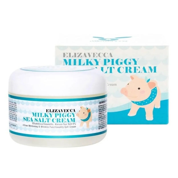 Крем для лица с коллагеном и морской солью Elizavecca Milky Piggy Sea Salt Cream, 100 мл