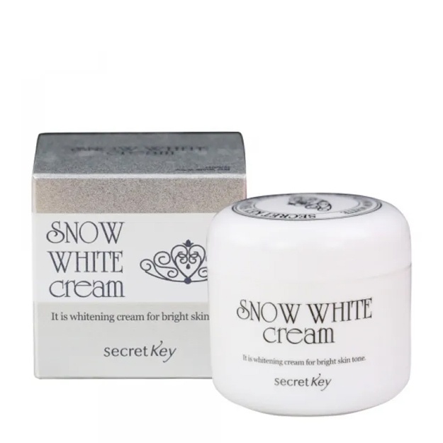 Qizarish va pigment dog‘lari uchun oqartiruvchi yuz kremi Secret Key Snow White Cream 50 ml
