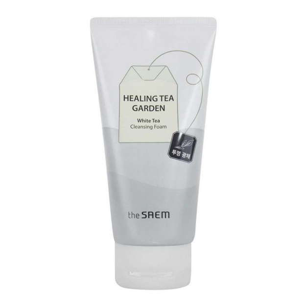 Очищающая пенка с экстрактом белого чая The Saem Healing Tea Garden Cleansing Foam 150 мл