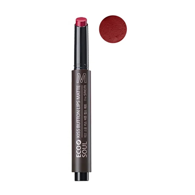Matoviy lab bo‘yog‘i The Saem Eco Soul Kiss Button Lips Matte 2 g