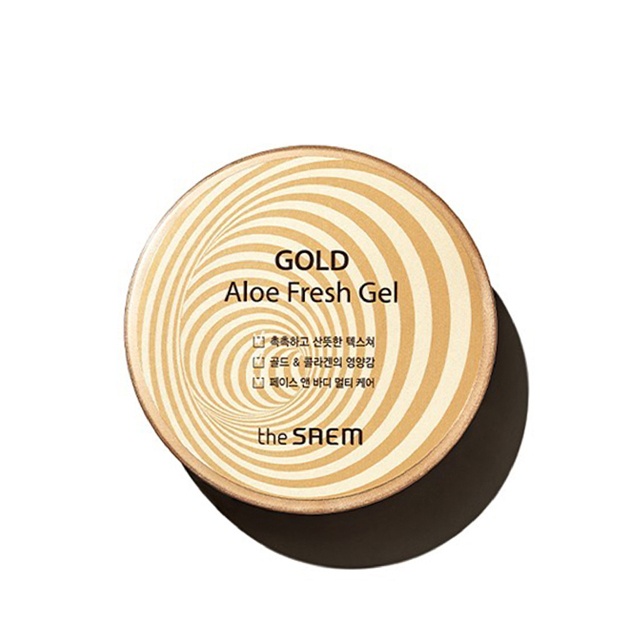 Aloe va oltin bilan namlantiruvchi gel The Saem Gold Aloe Fresh Gel 300 ml