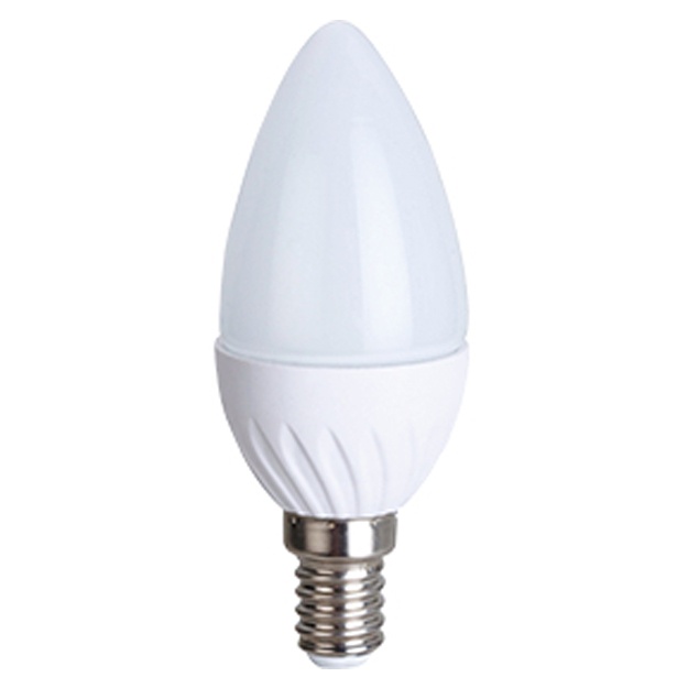 Ecola sham LED chiroq 6,0W 220V E14 4000K sham (kompozit) 101x37  [C4LV60ELC.]