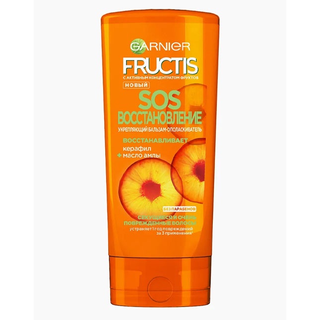 Soch uchun balzam Garnier Fructis SOS tiklash 400 ml Rossiya