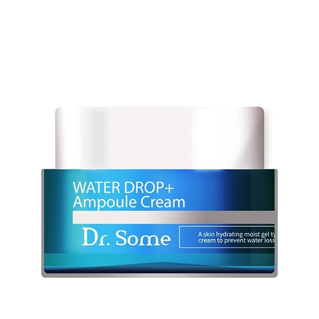 Гиалуроновый ампульный крем для увлажнения и питания кожи лица Dr. Some Water Drop+ Ampoule Cream 50 мл