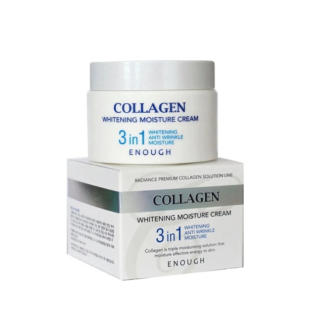 Krem dlya litsa uvlajnyayuschiy 3 v 1 Enough Collagen Whitening Moisture Cream 3 in 1, 50 ml